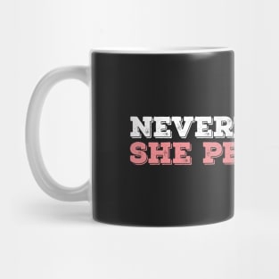 Nevertheless She Persisted - White - Pink Mug